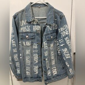 Gwen Stefani Just A Girl Vegas Denim Jacket Size Small